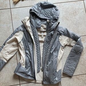 Lululemon Athletica Gray and Cream Ski Jacket